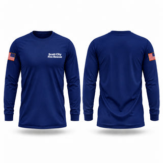 Long Sleeve Performance Shirt, Scott City Fire Rescue, Fire Department, Teamtime, Team time, sublimation, custom sports apparel, team uniforms, spirit wear, spiritwear, sports uniforms, custom shirts, team store, custom team store, fundraiser sports, apparel fundraiser