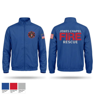 Windbreaker, Jones Chapel Fire and Rescue, Fire Department, Teamtime, Team time, sublimation, custom sports apparel, team uniforms, spirit wear, spiritwear, sports uniforms, custom shirts, team store, custom team store, fundraiser sports, apparel fundraiser