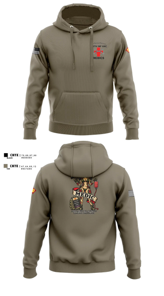 Hoodie, 179 HHC Medics, National Guard, Teamtime, Team time, sublimation, custom sports apparel, team uniforms, spirit wear, spiritwear, sports uniforms, custom shirts, team store, custom team store, fundraiser sports, apparel fundraiser