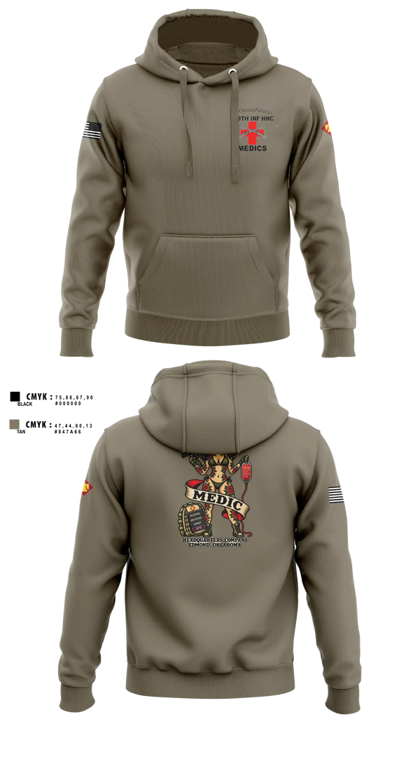 Hoodie, 179 HHC Medics, National Guard, Teamtime, Team time, sublimation, custom sports apparel, team uniforms, spirit wear, spiritwear, sports uniforms, custom shirts, team store, custom team store, fundraiser sports, apparel fundraiser