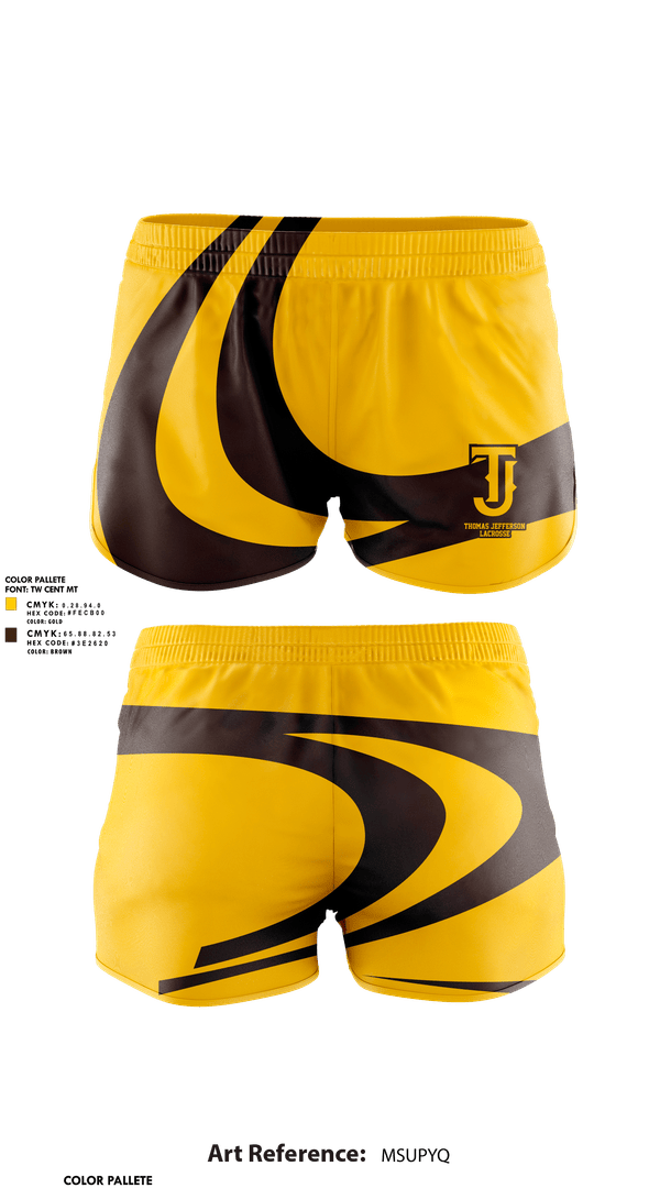 Womens Shorts, Thomas Jefferson High School Lacrosse, Men's Lacrosse, Teamtime, Team time, sublimation, custom sports apparel, team uniforms, spirit wear, spiritwear, sports uniforms, custom shirts, team store, custom team store, fundraiser sports, apparel fundraiser
