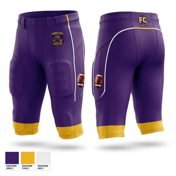 Football Pants, Ford city ducks, , Teamtime, Team time, sublimation, custom sports apparel, team uniforms, spirit wear, spiritwear, sports uniforms, custom shirts, team store, custom team store, fundraiser sports, apparel fundraiser