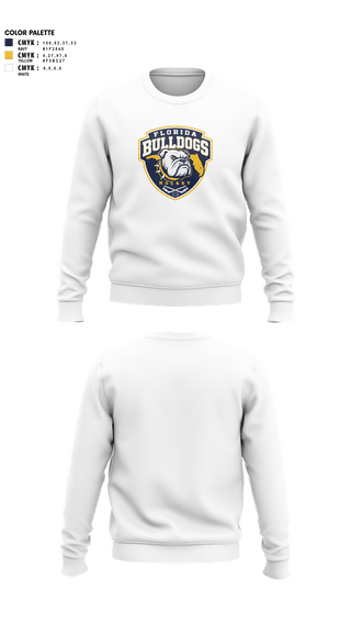 Crew Neck Sweatshirt, Florida Bulldogs Hockey, Ice Hockey, Teamtime, Team time, sublimation, custom sports apparel, team uniforms, spirit wear, spiritwear, sports uniforms, custom shirts, team store, custom team store, fundraiser sports, apparel fundraiser