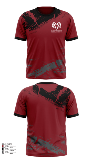 Short Sleeve Performance Shirt, Robert Anderson Rams, Men's Basketball, Teamtime, Team time, sublimation, custom sports apparel, team uniforms, spirit wear, spiritwear, sports uniforms, custom shirts, team store, custom team store, fundraiser sports, apparel fundraiser