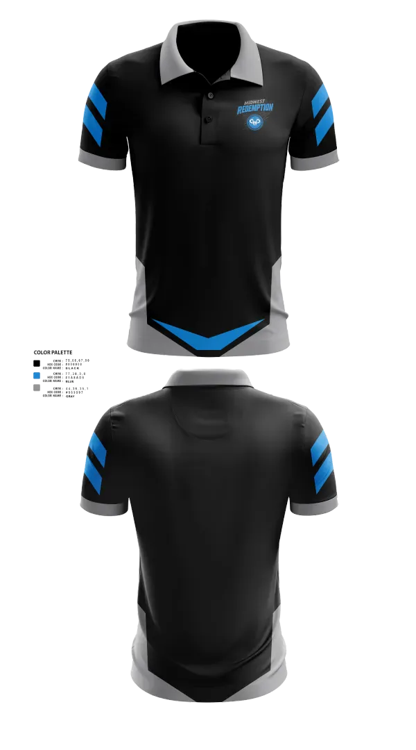Short Sleeve Performance Polo, Midwest Redemption, Spirit Store, Teamtime, Team time, sublimation, custom sports apparel, team uniforms, spirit wear, spiritwear, sports uniforms, custom shirts, team store, custom team store, fundraiser sports, apparel fundraiser