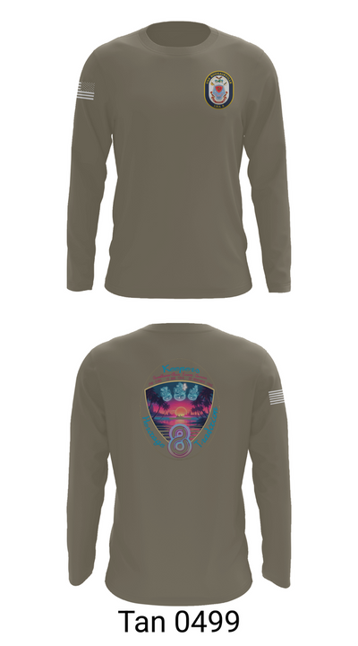 USS Bougainville CPO 89131174 Long Sleeve Performance Shirt 63