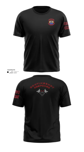 Old School Cotton Feel Shirt, 821 CRS, Air Force, Teamtime, Team time, sublimation, custom sports apparel, team uniforms, spirit wear, spiritwear, sports uniforms, custom shirts, team store, custom team store, fundraiser sports, apparel fundraiser
