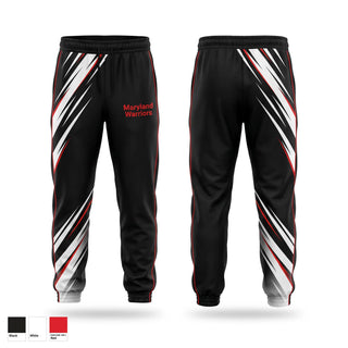 Sweatpants, Maryland Warriors, Track & Field, Teamtime, Team time, sublimation, custom sports apparel, team uniforms, spirit wear, spiritwear, sports uniforms, custom shirts, team store, custom team store, fundraiser sports, apparel fundraiser