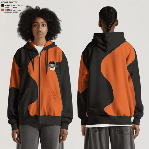 Zip Hoodie, Pivot Elite Hoops, Women's Basketball, Teamtime, Team time, sublimation, custom sports apparel, team uniforms, spirit wear, spiritwear, sports uniforms, custom shirts, team store, custom team store, fundraiser sports, apparel fundraiser