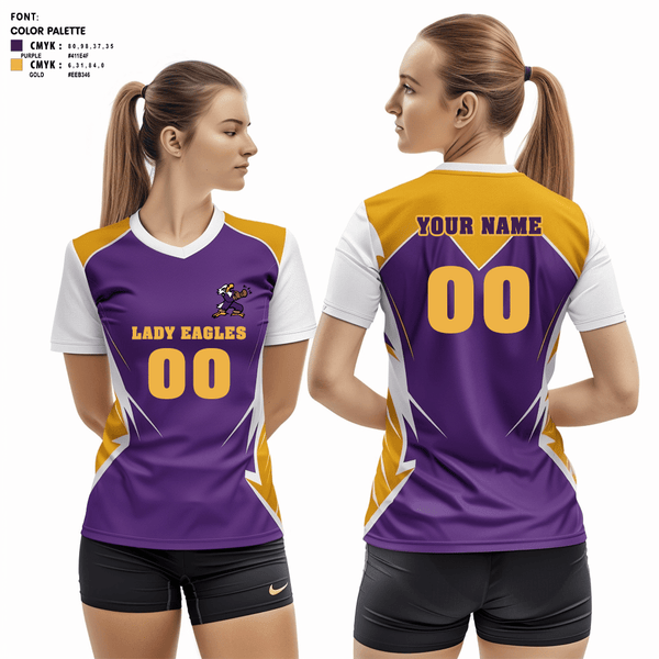 Short Sleeve Performance Shirt, Lady Eagles, Women's Volleyball, Teamtime, Team time, sublimation, custom sports apparel, team uniforms, spirit wear, spiritwear, sports uniforms, custom shirts, team store, custom team store, fundraiser sports, apparel fundraiser