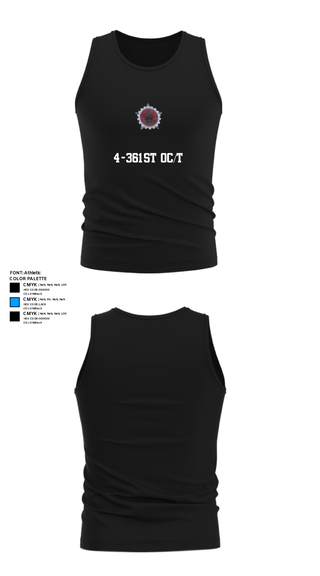 Tank Top, 4-361st OC/T, Army, Teamtime, Team time, sublimation, custom sports apparel, team uniforms, spirit wear, spiritwear, sports uniforms, custom shirts, team store, custom team store, fundraiser sports, apparel fundraiser