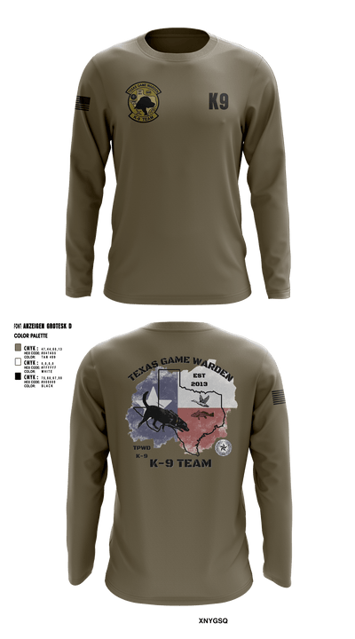 TXGW K9 77939207 Long Sleeve Performance Shirt - 3