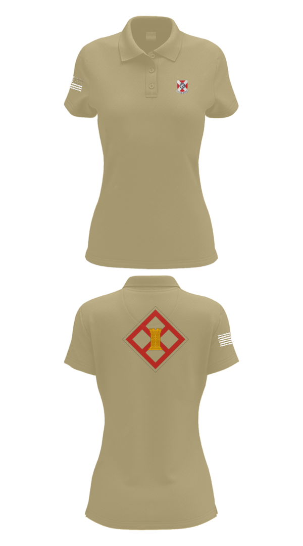 Women's Short Sleeve Performance Polo, 322 EN CO, Army, Teamtime, Team time, sublimation, custom sports apparel, team uniforms, spirit wear, spiritwear, sports uniforms, custom shirts, team store, custom team store, fundraiser sports, apparel fundraiser
