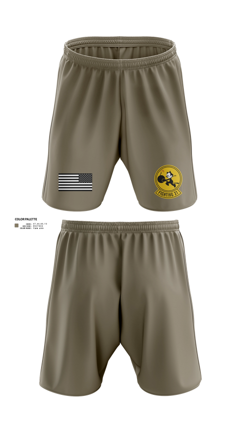 Athletic Shorts With Pockets, VFA-31 THE TOMCATTERS, Navy, Teamtime, Team time, sublimation, custom sports apparel, team uniforms, spirit wear, spiritwear, sports uniforms, custom shirts, team store, custom team store, fundraiser sports, apparel fundraiser