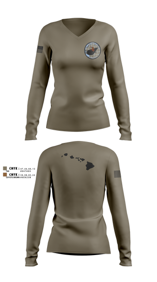 Women's Long Sleeve Vneck Shirt, SDVT1, Navy, Teamtime, Team time, sublimation, custom sports apparel, team uniforms, spirit wear, spiritwear, sports uniforms, custom shirts, team store, custom team store, fundraiser sports, apparel fundraiser