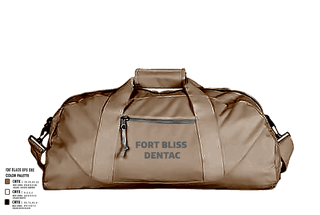 Duffle Bag, Fort Bliss DENTAC, Army, Teamtime, Team time, sublimation, custom sports apparel, team uniforms, spirit wear, spiritwear, sports uniforms, custom shirts, team store, custom team store, fundraiser sports, apparel fundraiser