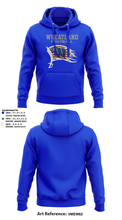 Wheatland youth football and cheer 53677637 Hoodie - 3
