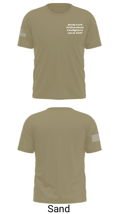 Rocky Ford Professional Firefighters Local 5497 65763835 Old School Cotton Feel Shirt - 90