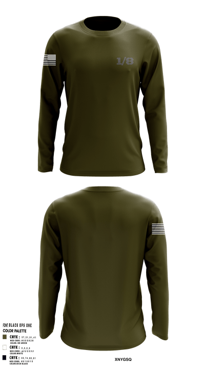 1/8 74512823 Long Sleeve Performance Shirt - 101