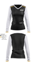Hornbeck Lady Hornets 8637101 Women's Long Sleeve V-neck Shirt - 21