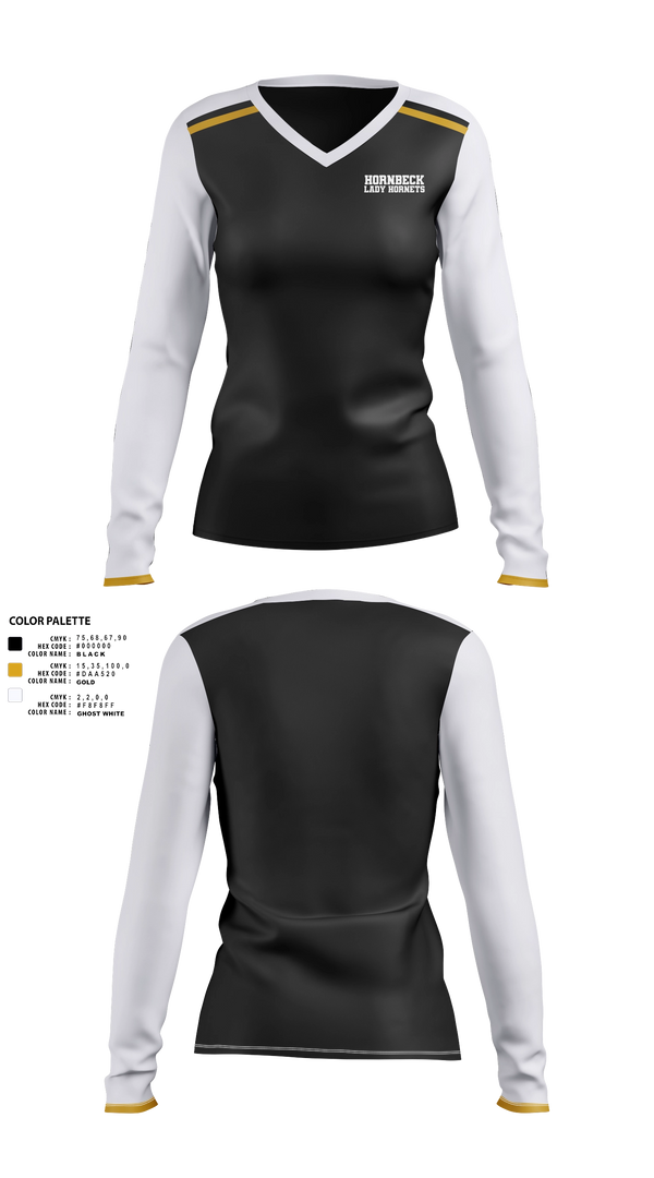 Women's Long Sleeve Vneck Shirt, Hornbeck Lady Hornets, Softball, Teamtime, Team time, sublimation, custom sports apparel, team uniforms, spirit wear, spiritwear, sports uniforms, custom shirts, team store, custom team store, fundraiser sports, apparel fundraiser