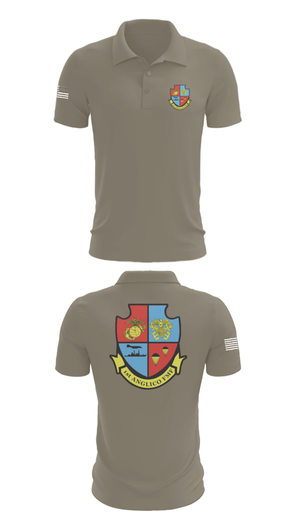 Short Sleeve Performance Polo, 1st Anglico, , Teamtime, Team time, sublimation, custom sports apparel, team uniforms, spirit wear, spiritwear, sports uniforms, custom shirts, team store, custom team store, fundraiser sports, apparel fundraiser
