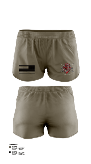 Women's Shorts, Apache Troop 1-150th, Army, Teamtime, Team time, sublimation, custom sports apparel, team uniforms, spirit wear, spiritwear, sports uniforms, custom shirts, team store, custom team store, fundraiser sports, apparel fundraiser