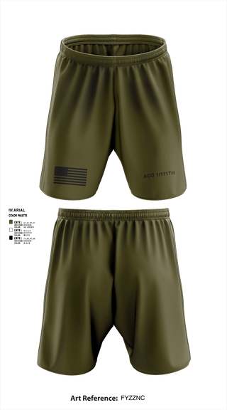 Athletic Shorts With Pockets, Aco 1/111th, , Teamtime, Team time, sublimation, custom sports apparel, team uniforms, spirit wear, spiritwear, sports uniforms, custom shirts, team store, custom team store, fundraiser sports, apparel fundraiser
