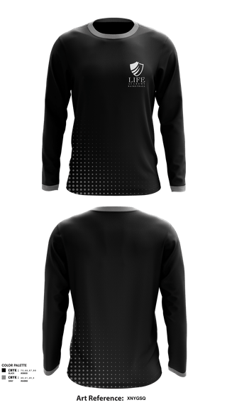 Long Sleeve Performance Shirt, Life Academy Royals, Men's Basketball, Teamtime, Team time, sublimation, custom sports apparel, team uniforms, spirit wear, spiritwear, sports uniforms, custom shirts, team store, custom team store, fundraiser sports, apparel fundraiser