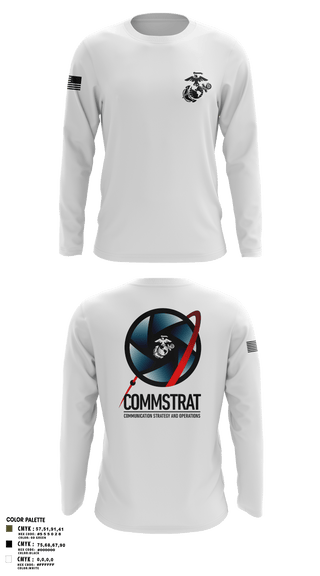 Long Sleeve Performance Shirt, MCRDPI COMMSTRAT, Marines, Teamtime, Team time, sublimation, custom sports apparel, team uniforms, spirit wear, spiritwear, sports uniforms, custom shirts, team store, custom team store, fundraiser sports, apparel fundraiser