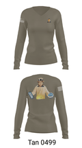 1st DSB 36981912 Women's Long Sleeve V-neck Shirt - 77