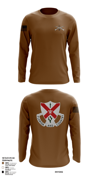Long Sleeve Performance Shirt, C Co 1-124 Rifle Company, National Guard, Teamtime, Team time, sublimation, custom sports apparel, team uniforms, spirit wear, spiritwear, sports uniforms, custom shirts, team store, custom team store, fundraiser sports, apparel fundraiser