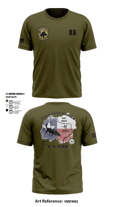 TXGW K9 77939207 Short Sleeve Performance Shirt - 2