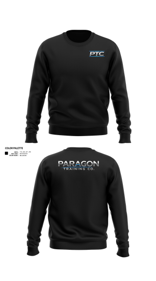 Crew Neck Sweatshirt, Paragon Training Co., Police, Teamtime, Team time, sublimation, custom sports apparel, team uniforms, spirit wear, spiritwear, sports uniforms, custom shirts, team store, custom team store, fundraiser sports, apparel fundraiser