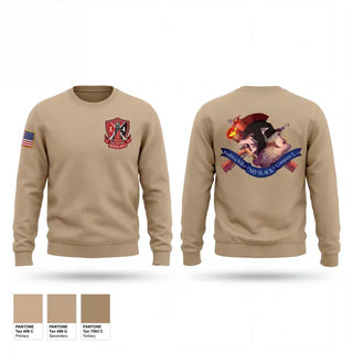 Crew Neck Sweatshirt, Pershing Rifles, Company L-4, Army, Teamtime, Team time, sublimation, custom sports apparel, team uniforms, spirit wear, spiritwear, sports uniforms, custom shirts, team store, custom team store, fundraiser sports, apparel fundraiser