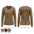 VAQ-209 Women's Long Sleeve V-neck Shirt - 1