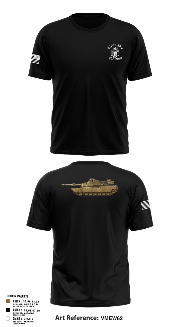Old School Cotton Feel Shirt, Death Row Platoon, Tomahawk Troop, 5/4 CAV, 2ABCT, 1ID, , Teamtime, Team time, sublimation, custom sports apparel, team uniforms, spirit wear, spiritwear, sports uniforms, custom shirts, team store, custom team store, fundraiser sports, apparel fundraiser