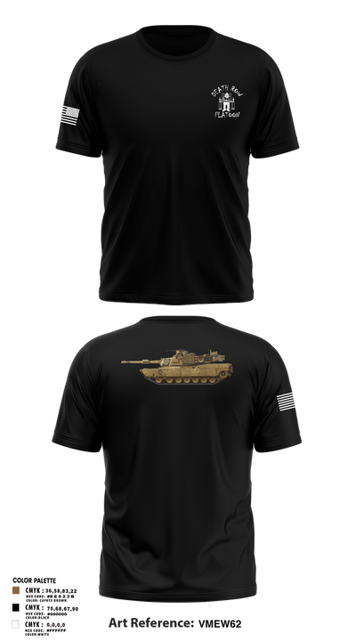 Death Row Platoon, Tomahawk Troop, 5/4 CAV, 2ABCT, 1ID 66483153 Short Sleeve Performance Shirt - 3