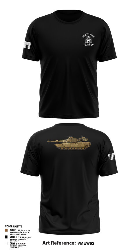 Short Sleeve Performance Shirt, Death Row Platoon, Tomahawk Troop, 5/4 CAV, 2ABCT, 1ID, , Teamtime, Team time, sublimation, custom sports apparel, team uniforms, spirit wear, spiritwear, sports uniforms, custom shirts, team store, custom team store, fundraiser sports, apparel fundraiser
