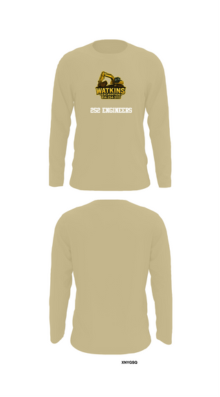 Long Sleeve Performance Shirt, 252 EngineersWatkins Excavation, , Teamtime, Team time, sublimation, custom sports apparel, team uniforms, spirit wear, spiritwear, sports uniforms, custom shirts, team store, custom team store, fundraiser sports, apparel fundraiser
