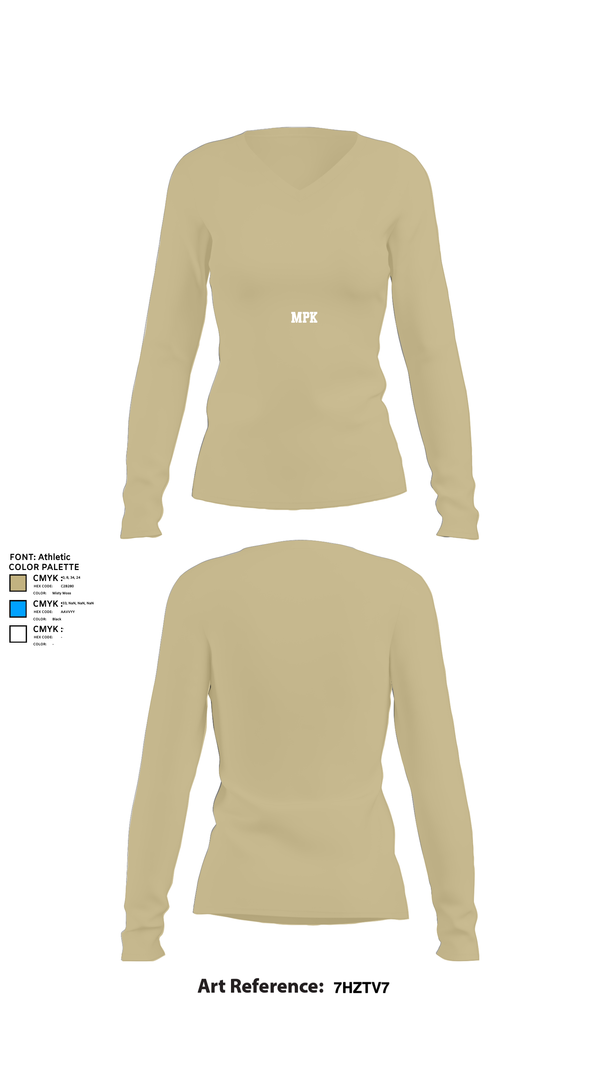 Womens Long Sleeve Vneck Shirt, MPK, , Teamtime, Team time, sublimation, custom sports apparel, team uniforms, spirit wear, spiritwear, sports uniforms, custom shirts, team store, custom team store, fundraiser sports, apparel fundraiser