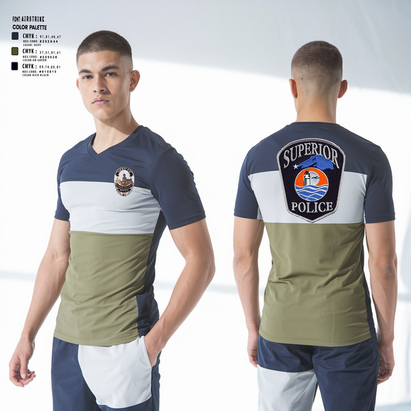 Short Sleeve Performance Shirt, Superior Police Department, , Teamtime, Team time, sublimation, custom sports apparel, team uniforms, spirit wear, spiritwear, sports uniforms, custom shirts, team store, custom team store, fundraiser sports, apparel fundraiser