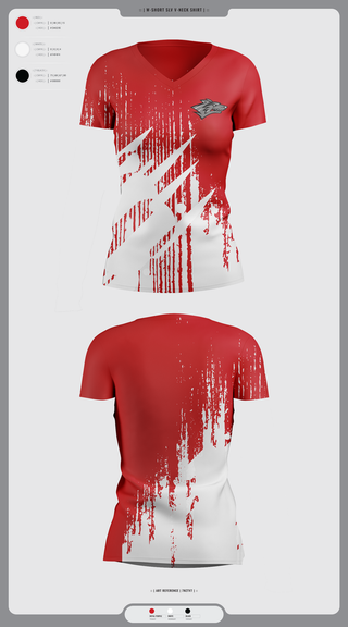 Womens Short Sleeve Vneck Shirt, Reed City Cheer, Cheer, Teamtime, Team time, sublimation, custom sports apparel, team uniforms, spirit wear, spiritwear, sports uniforms, custom shirts, team store, custom team store, fundraiser sports, apparel fundraiser