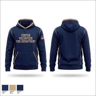 Hoodie, Center volunteer Fire department, Fire Department, Teamtime, Team time, sublimation, custom sports apparel, team uniforms, spirit wear, spiritwear, sports uniforms, custom shirts, team store, custom team store, fundraiser sports, apparel fundraiser