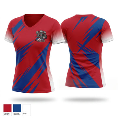 Outlaws 42270143 Women's Short Sleeve V-neck Shirt - 1