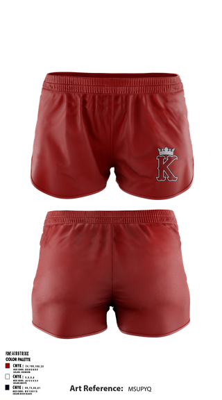 Womens Shorts, Kings Regiment Marching Band, , Teamtime, Team time, sublimation, custom sports apparel, team uniforms, spirit wear, spiritwear, sports uniforms, custom shirts, team store, custom team store, fundraiser sports, apparel fundraiser