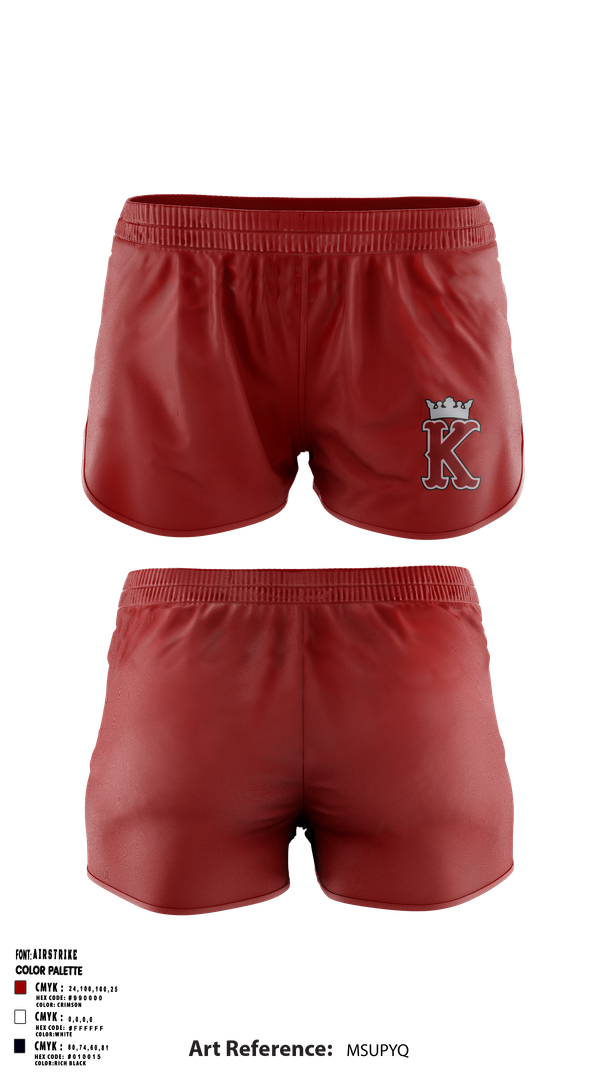 Womens Shorts, Kings Regiment Marching Band, , Teamtime, Team time, sublimation, custom sports apparel, team uniforms, spirit wear, spiritwear, sports uniforms, custom shirts, team store, custom team store, fundraiser sports, apparel fundraiser