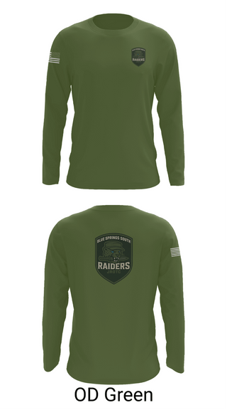 Long Sleeve Performance Shirt, BSS JROTC, , Teamtime, Team time, sublimation, custom sports apparel, team uniforms, spirit wear, spiritwear, sports uniforms, custom shirts, team store, custom team store, fundraiser sports, apparel fundraiser