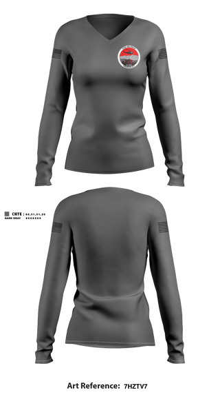 Womens Long Sleeve Vneck Shirt, Fox Helitack H-532, Fire Department, Teamtime, Team time, sublimation, custom sports apparel, team uniforms, spirit wear, spiritwear, sports uniforms, custom shirts, team store, custom team store, fundraiser sports, apparel fundraiser