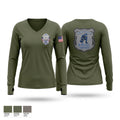 LEO Support Foundation Women's Long Sleeve V-neck Shirt - 1